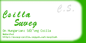 csilla suveg business card